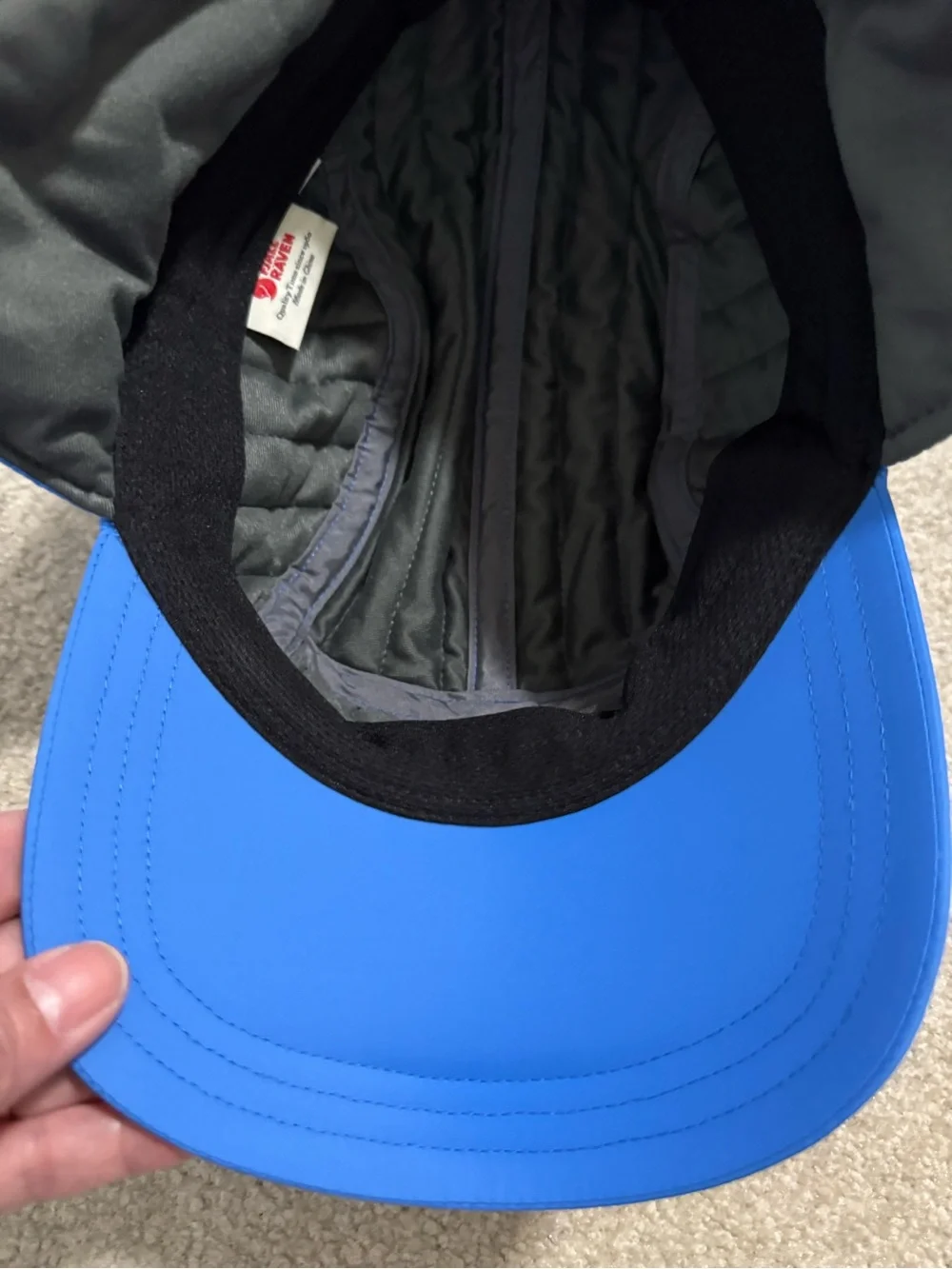 Fjällräven Expedition Lätt Cap Blue Fold Down Ear Flap Outdoor Gorpcore-L/XL - Picture 9 of 10